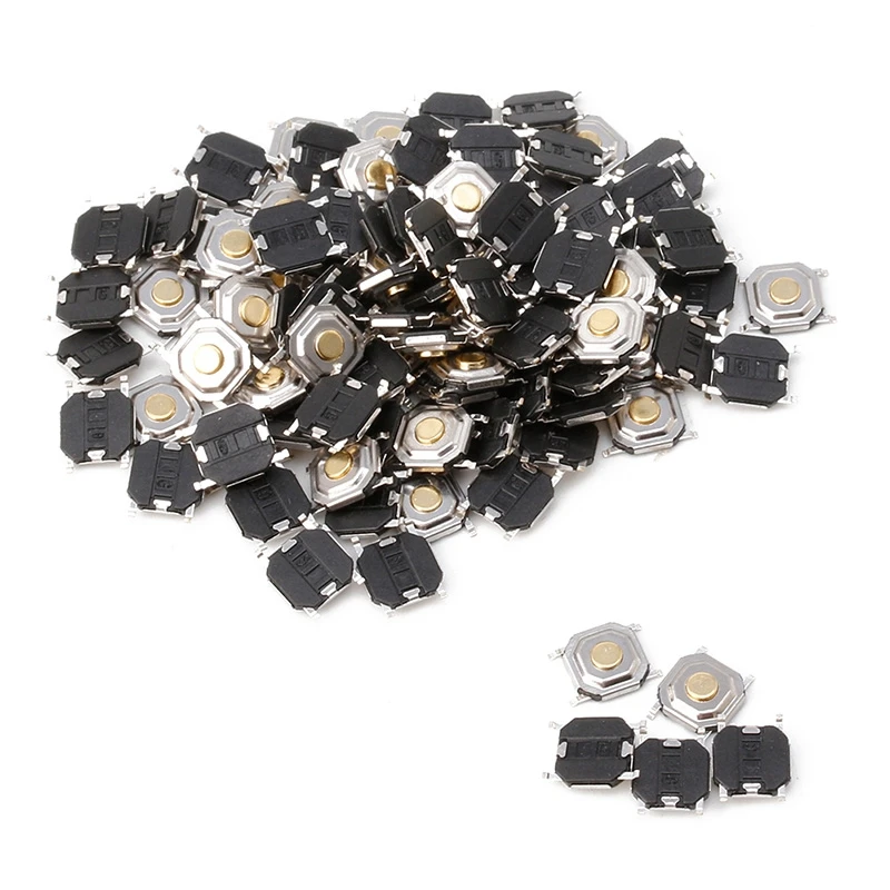 Impermeabile Microinterruttore Pulsante Tattile Tatto Spingere Interruttore Momentaneo SMD 4 Pin NUOVO