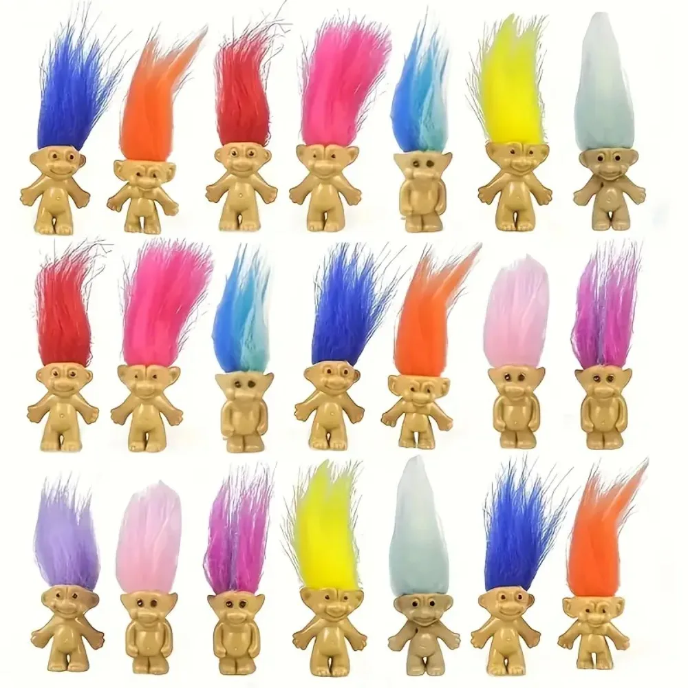 

5pcs/lot Action Figure Anime Funny Trolls Dolls Colorful Hair Family Members Models Kids Toys for Children Gift Classic Toy