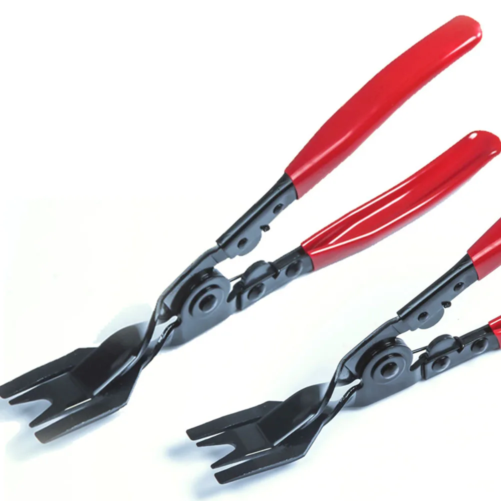 

1pc Headlamp Separation Plier Heavy Duty Iron Auto Disassembly Tool For Car Door Panels Fastener Remover Blackened Body Coated