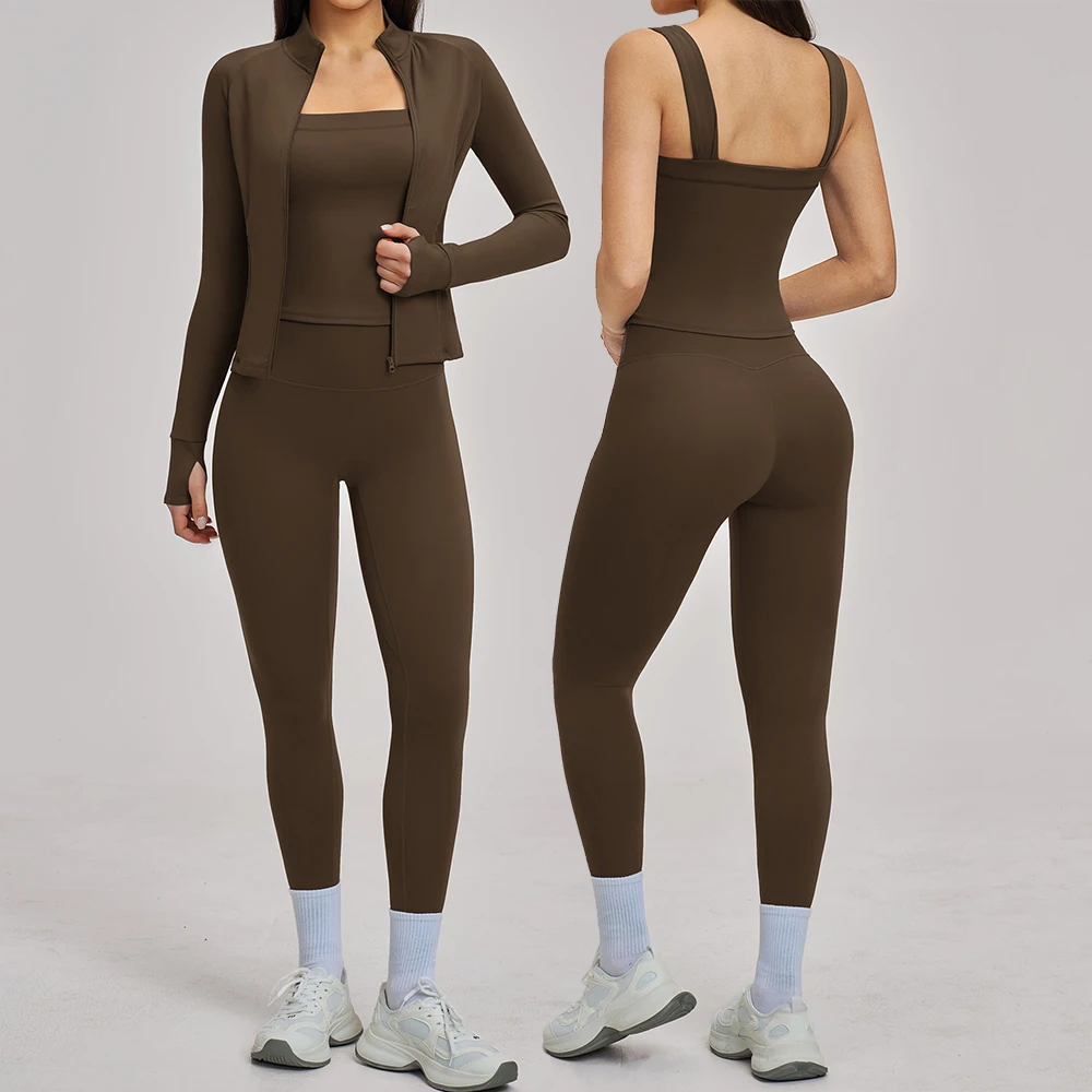 

Комплект для йоги из 2/3 предметов: спортивная одежда, костюмы для йоги для женщин, топ с длинным рукавом, фитнес-костюмы, спортивные бюстгальтеры, леггинсы для спортзала