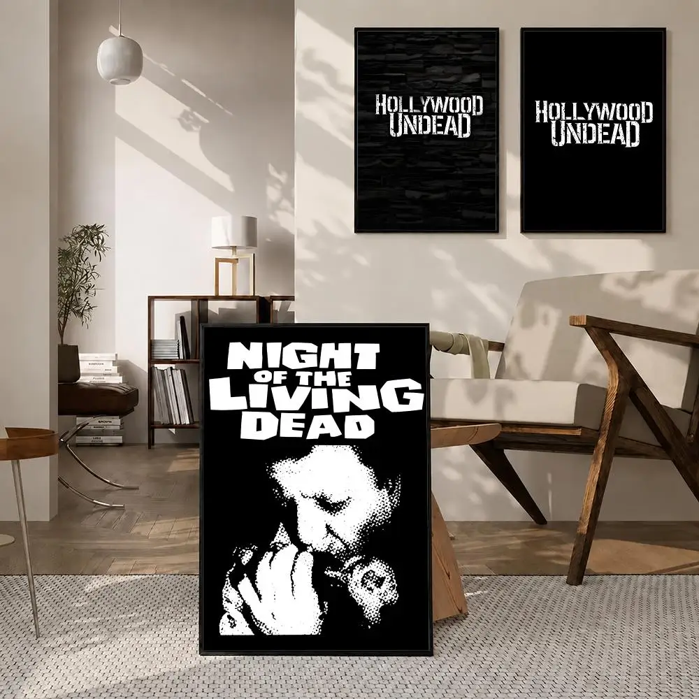 Singer Hollywood Undead Poster Self‑Adhesive Waterproof PP Poster Coffee House Bar Wall Art Sticker Room Home Decor