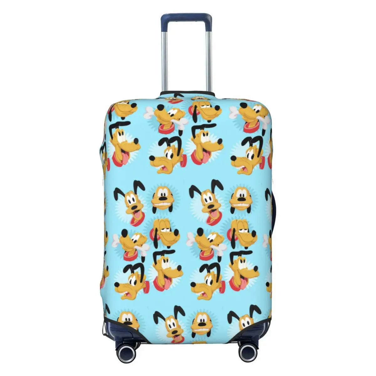 

Custom P-Pluto Cartoon Luggage Cover Elastic Travel Suitcase Protective Covers Fits 18-32 Inch