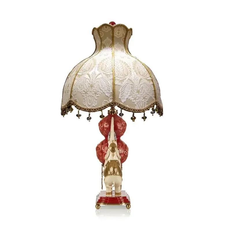 Living room elephant tray gourd table lamp bedroom bedside table study entrance decoration