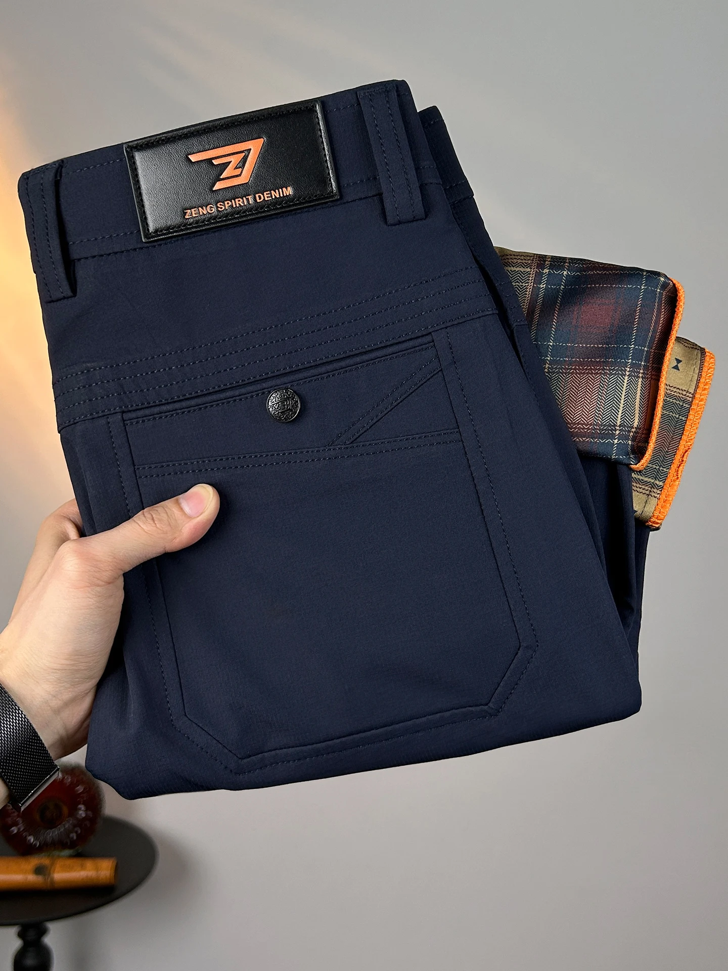 

Мужские повседневные брюки прямого кроя, удобные, немнущиеся, длинные, для делового стиля, осень-зима, новинка