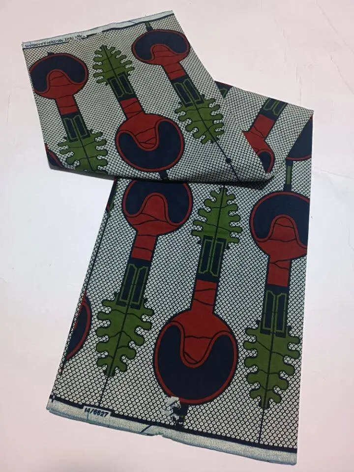 نسيج كلاسيكي هولندي 100% قطن 6 ياردات قماش Hollandais شمع حقيقي حقيقي لفستان مُزين بطباعة أفريقية مضمون #1