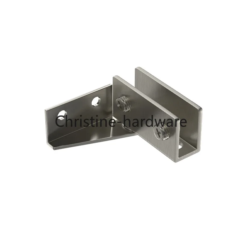 2pcs Non-Perforated Glass Door Hinges Display Cabinet Hinge,Wine Cabinet Rotating Shaft Glass Clip,Furniture Door Hinge Hardware