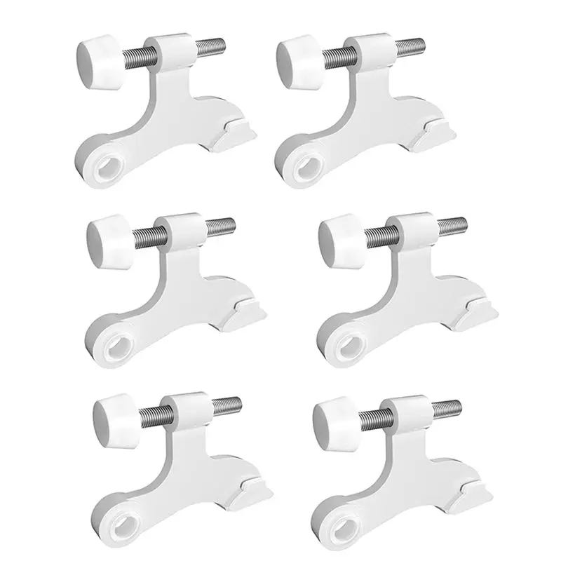 ABSJ-6Pcs Hinge Pin Door Stopper Adjustable Heavy Duty Hinge With Rubber Bumper To Reduce Potential Damage Wall Dents