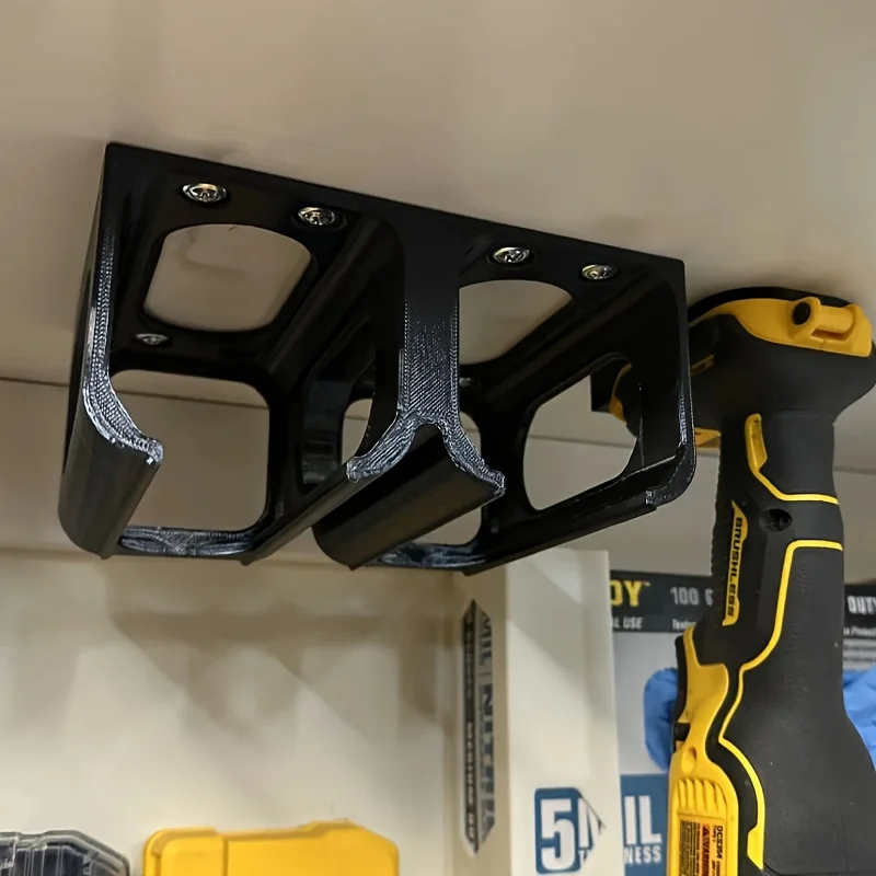 رف تخزين الأدوات، منظم أدوات الطاقة المثبت على الحائط، حل منظمة المرآب/ورشة العمل (يتضمن براغي التركيب) #6