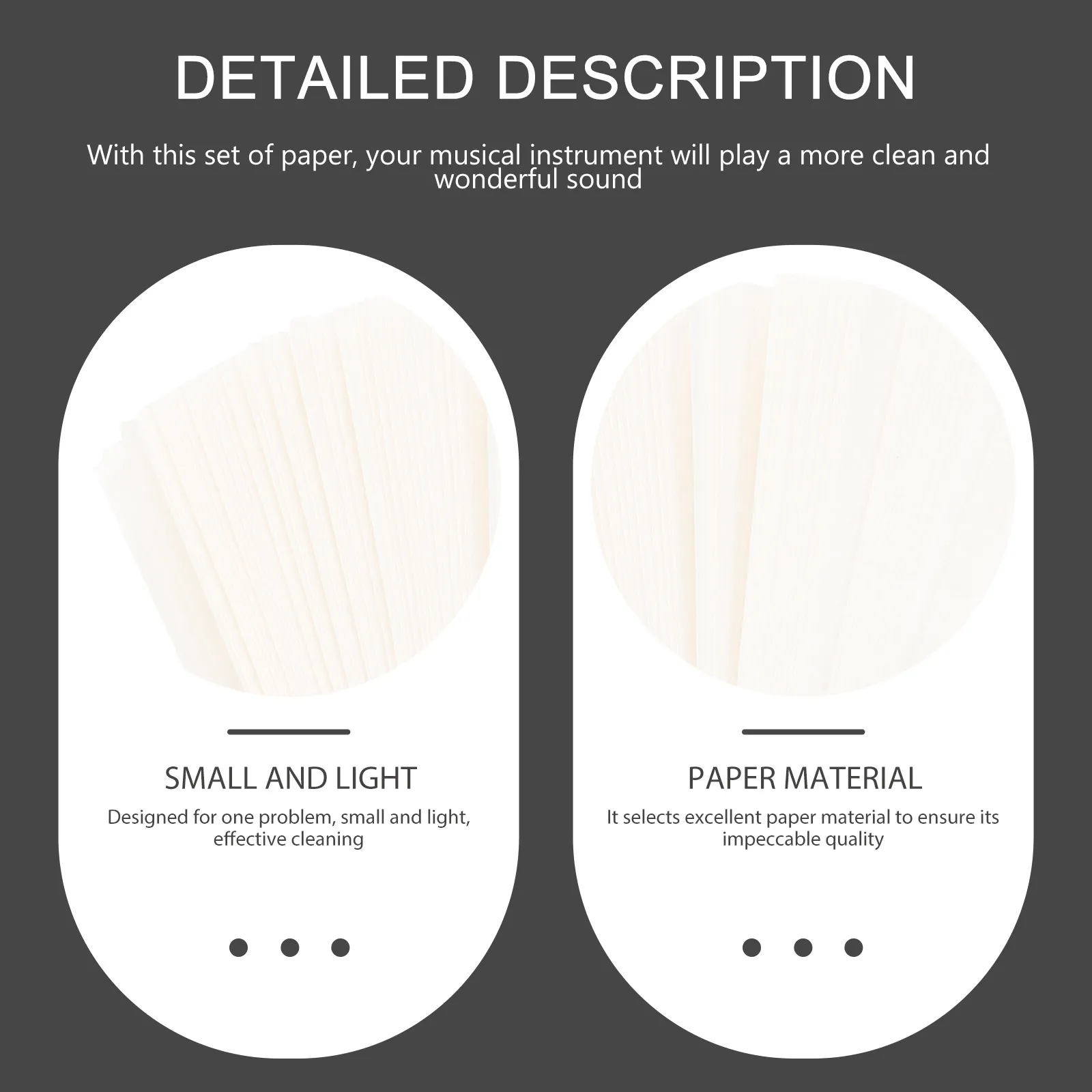 100Pcs Absorbent Paper for Saxophone Pad Portable Wind Instrument Maintenance Cleaning for Flute Clarinet Absorbent Paper