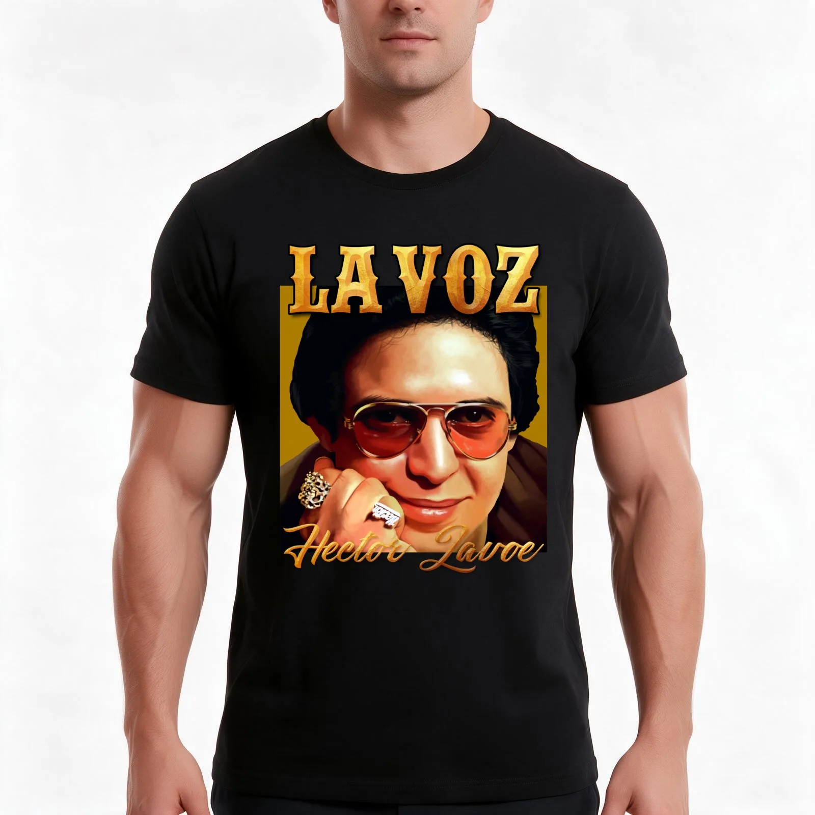 Hector Lavoe El Cantante Puerto Rico la Voz T-Shirt Summer Casual Cotton Tee Oversized Streetwear Tops Vintage Graphic Print