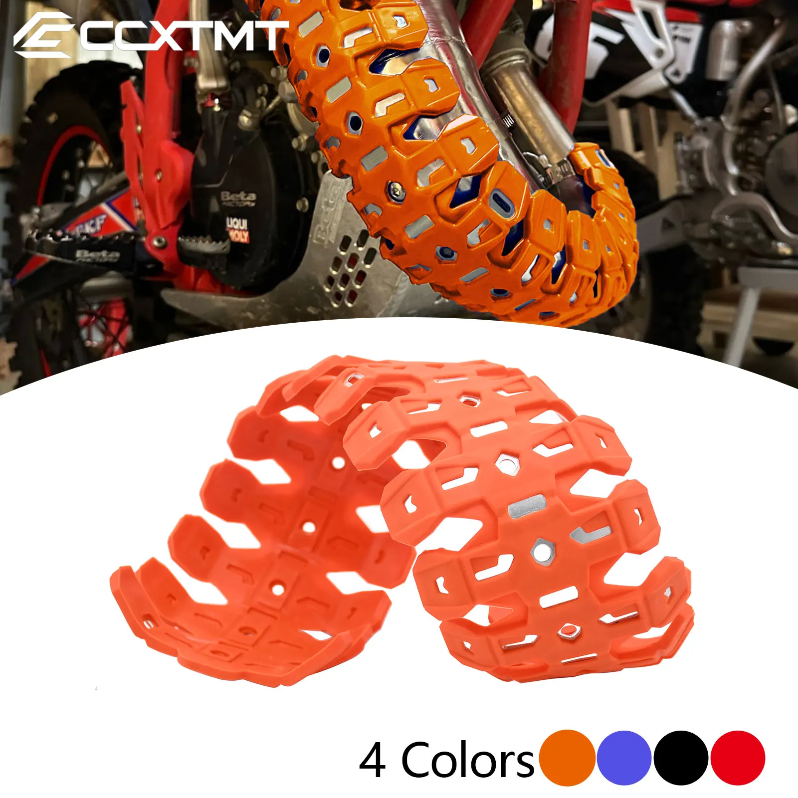60cm escudo de escape silenciador tubo protetor capa escudo térmico para husqvarna te sei tc tx para ktm xc xcw sx tpi seis dias 2012-2023