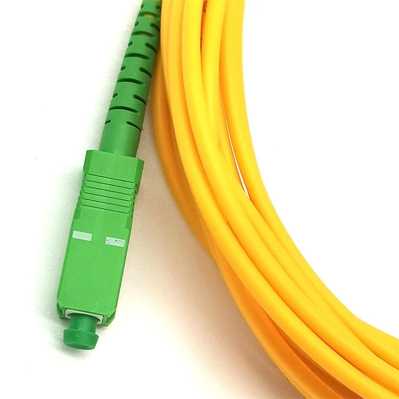 Cable de conexión de fibra óptica SC/APC-SC/APC, Cable de puente de Internet, modo único, 3,0mm, FTTH, 2M, 3M, 5M