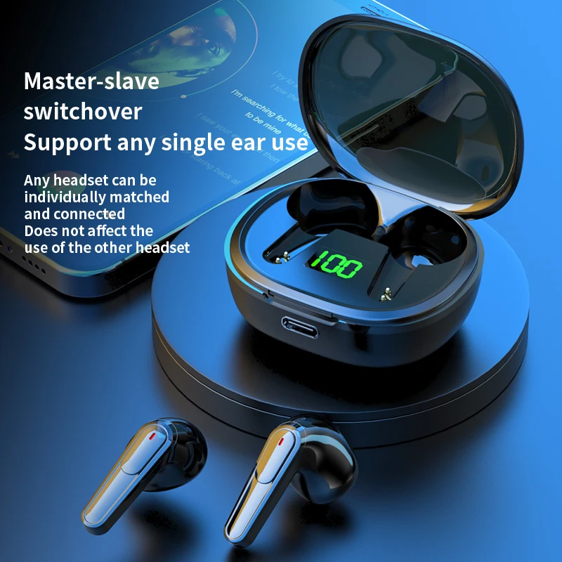 Pro 50 Bluetooth Earphones With True Wireless TWS Earplug Style Noise Reduction For Gaming And Esports Bluetooth Earphones