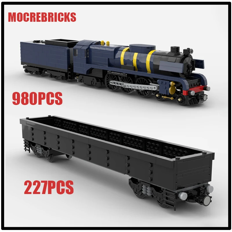 MOC City Transport Series 8 larges voies ferrées victoriennes R707/R771 bricolage modèle blocs de construction briques de haute technologie garçon jouets cadeau de noël