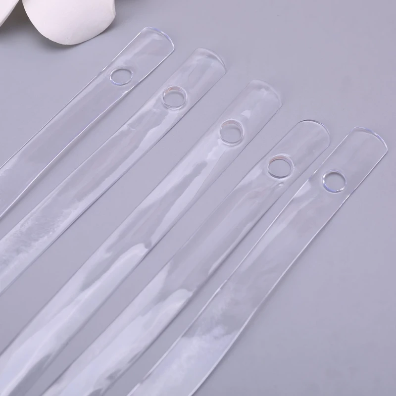 5Pcs Transparent Display Hanger Connector Strips Display Stable For Clothes Rack