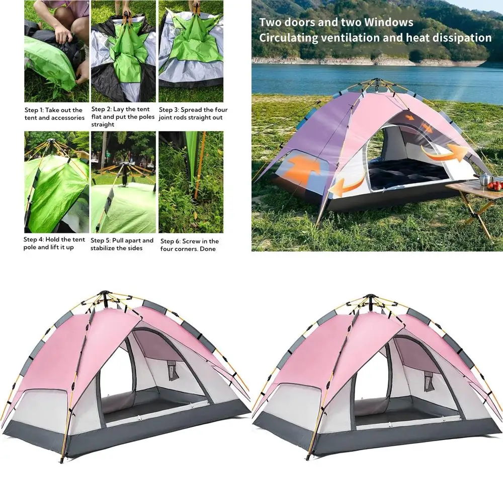 

Double Layer Tent Waterproof Hiking Camping Tent