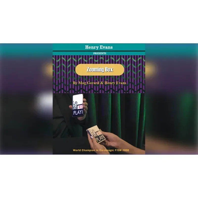 

Zooming Box by Henry Evans Card Magic Trick Close Up Magic Magia Magie Magica Magicians Prop Accessory Illusion