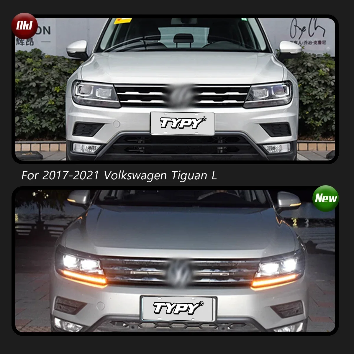 

TYPY Car For VW Tiguan Headlight 2017-2021 Upgrade Modified to New DRL Dynamic Turn Signal LED Headlight Auto Accessories