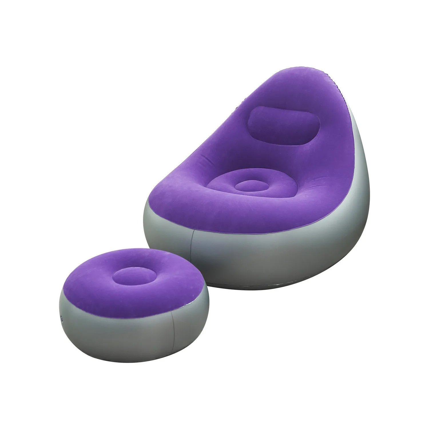 Outdoor Convenient Inflatable Lazy Sofa Household Inflatable Backrest Lounge Seat for Leisure