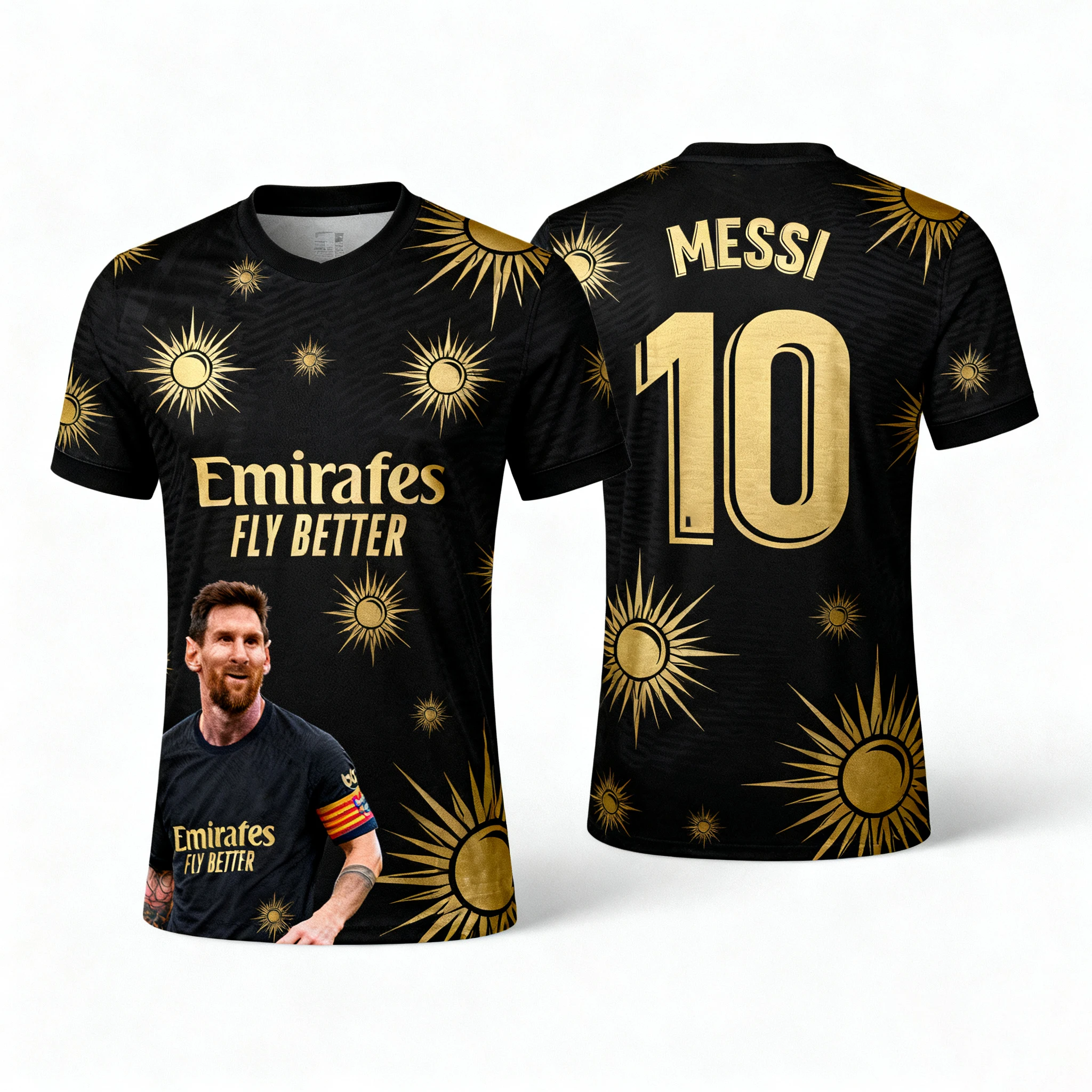 

Messi Fan Commemorative No. 10 Football Jersey 3d Printing Autumn Sports Dry Quickly Men's T-Shirt Children's Clothing Tee Y2k