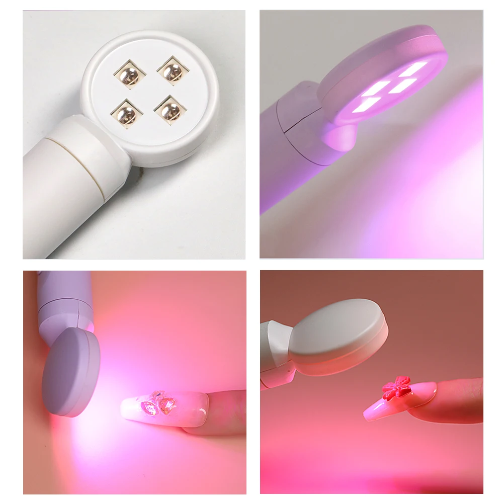 Lulaa-ミニUV LEDランプ,ハンドネイルドライヤー,ジェルグルー硬化,充電式懐中電灯,アート機器ツール