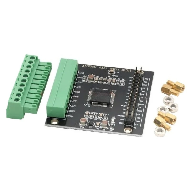 FOR Multi-channel ADC Analog to Data Acquisition Conversion Module 16-bit 8-channel Synchronization Sampling Frequency 200KHz