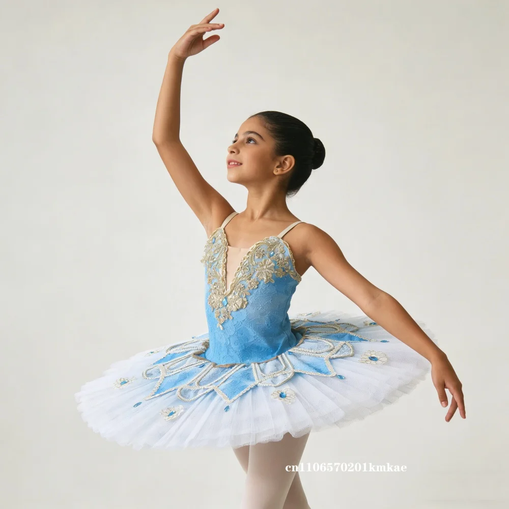 

Rofessional Adult Children's Ballet Dress Blue Pachita Variations Sleeping Beauty Professional Ballet Performance Tutu