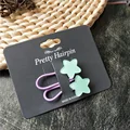 2pcs green star