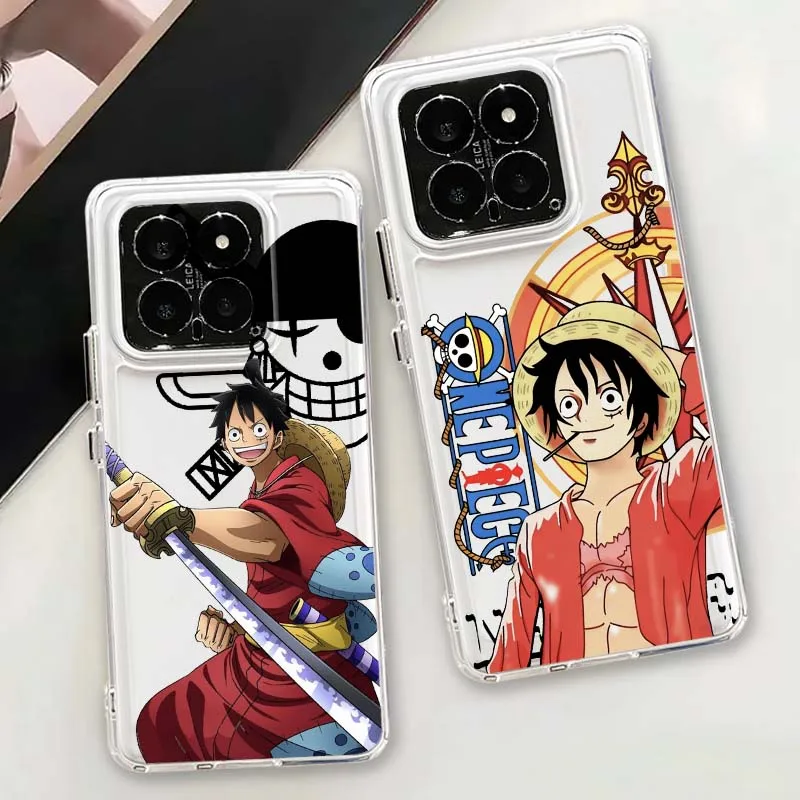 

Anime Art One Piece D. Luffy For Xiaomi 17 15 14 13 12 12S 12X 12T 11 11T Pro max Lite ultra TPU Transparent Phone Case