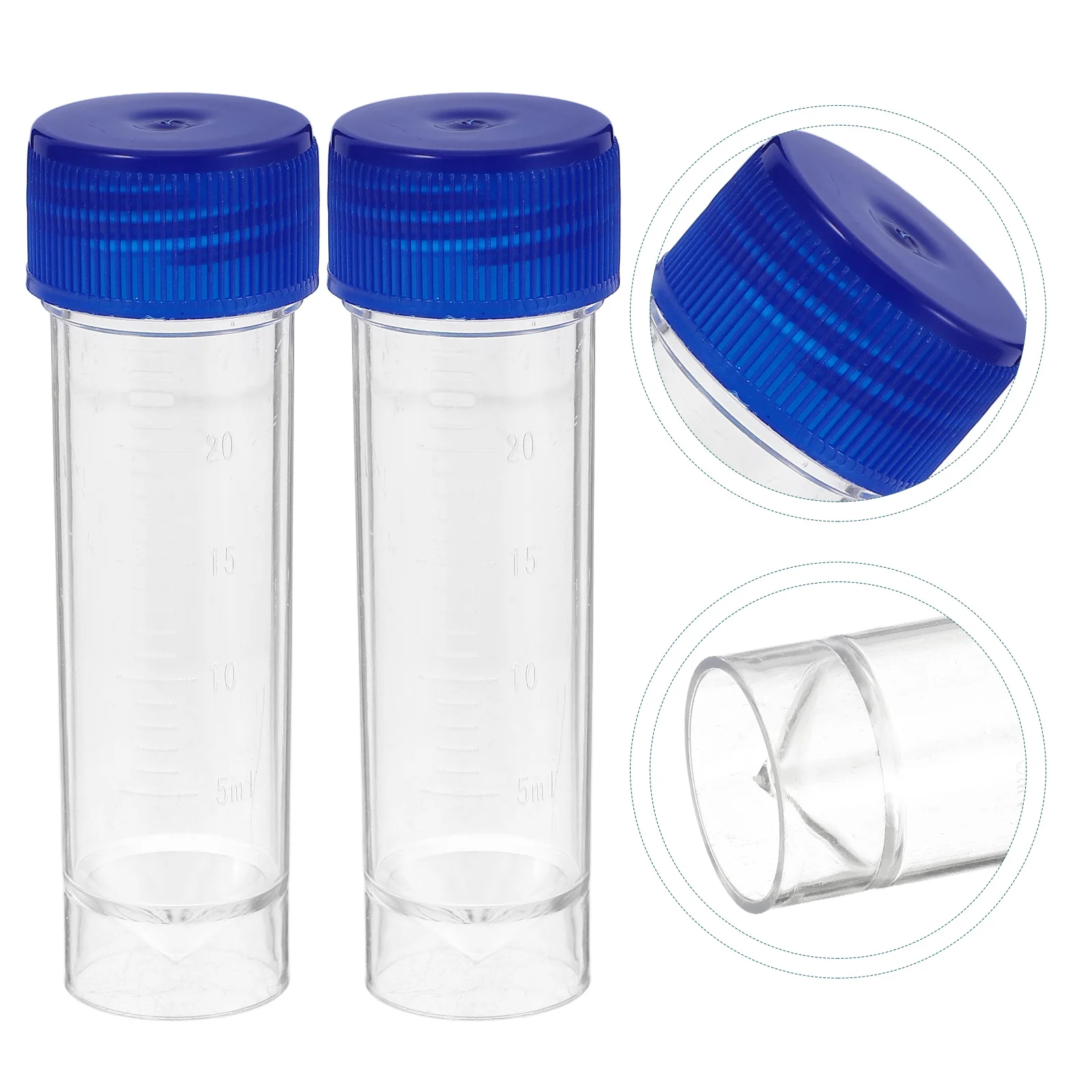 Sampling Cup Urine Cups Sample Specimen Container Plastic with Lids Pee for Testing