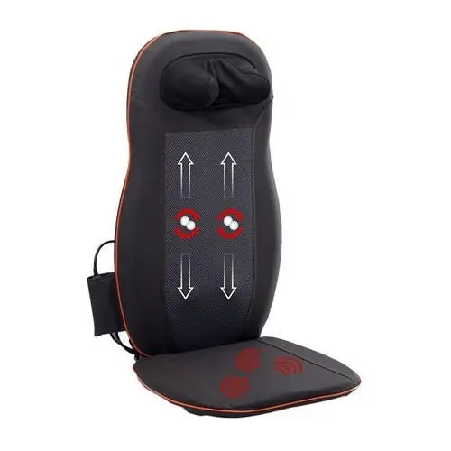 

Shiatsu Back Massager with Heat Adjustable Height Massage Cushion & Rolling Back and Neck Massage Chair Pad