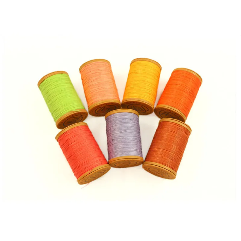 1Pcs 40 Colors 0.55mm Pure Natural Ramie Waxed Thread Leather Sewing Thread 70m Long