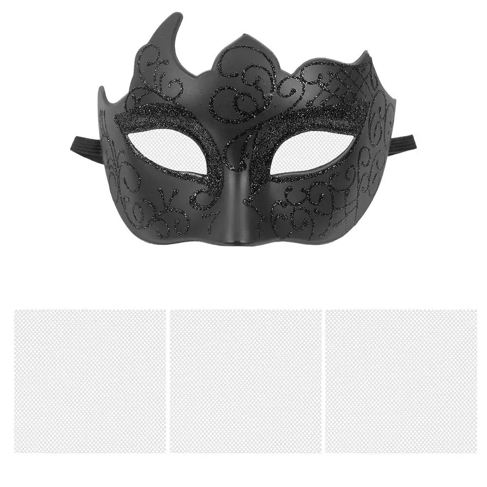 30Pcs Beast Suit Eye Mesh Versatile Breathable Mesh Sheets for Mask Eyes Cosplay Animal Masks Stage Use Eye Mask Blank