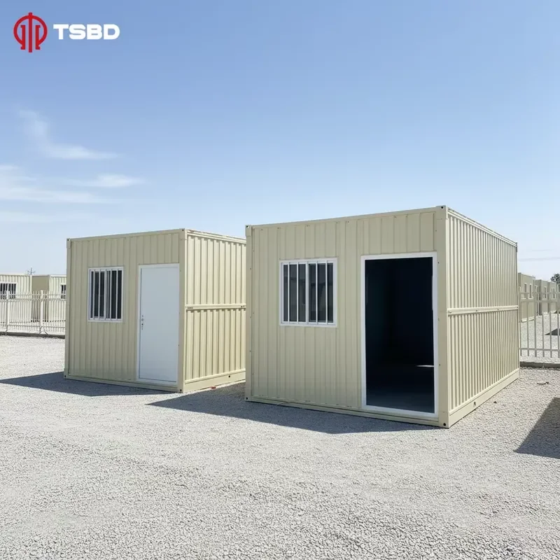 High Quality Foldable Office Modular Low Cost Housing Folding Prefabricated Homes 20ft Prefab House Cheap