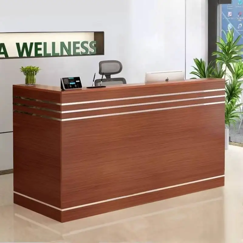 Vintage Storage Reception Desks Black Checkout Classic Drawers Reception Desks Solid Wood Small Mostrador Recepcion Furniture