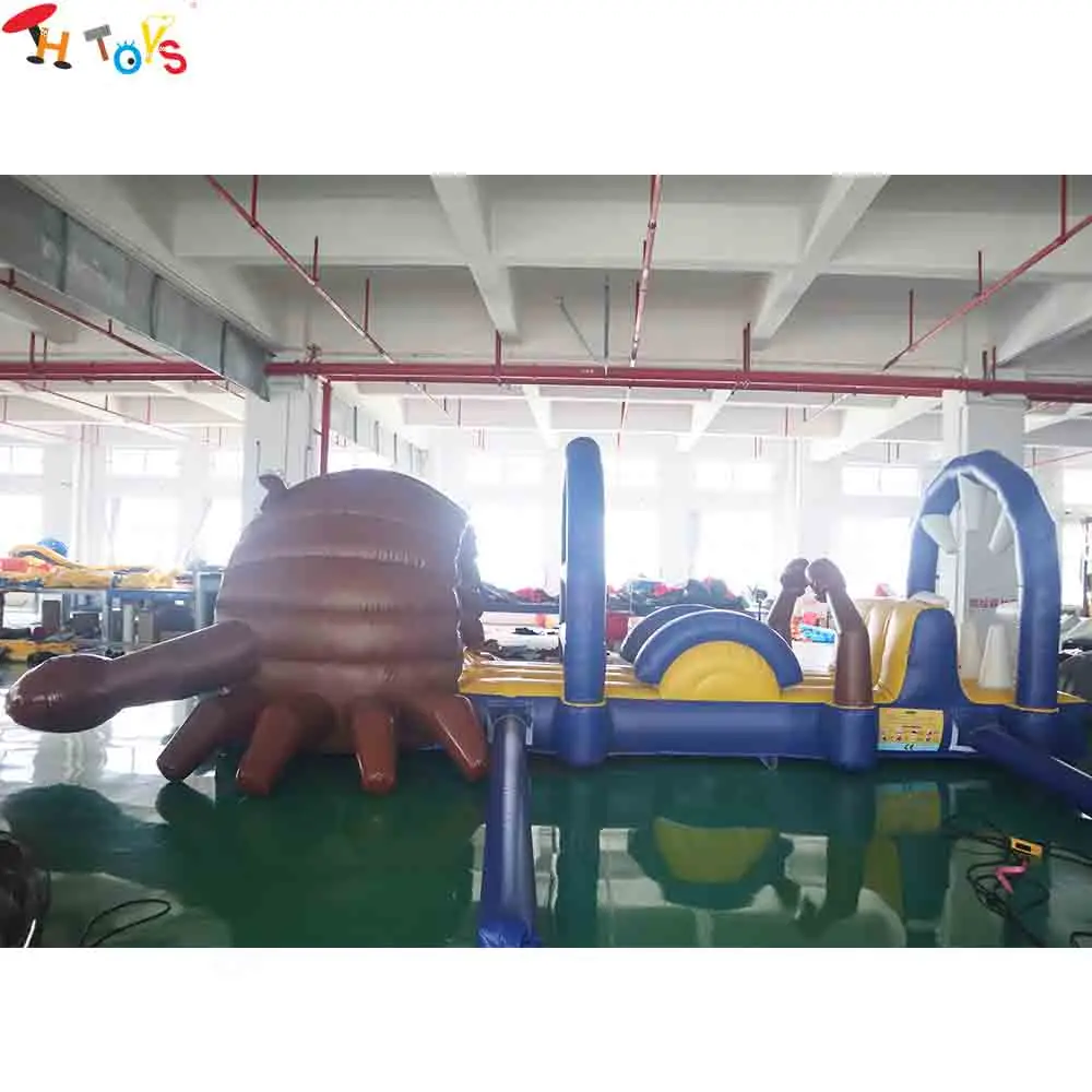 7m Long Inflatable Water Obstacle Run for Swimming Pool Lobster Crab Big Mouth Inflatable Sport Game view 6