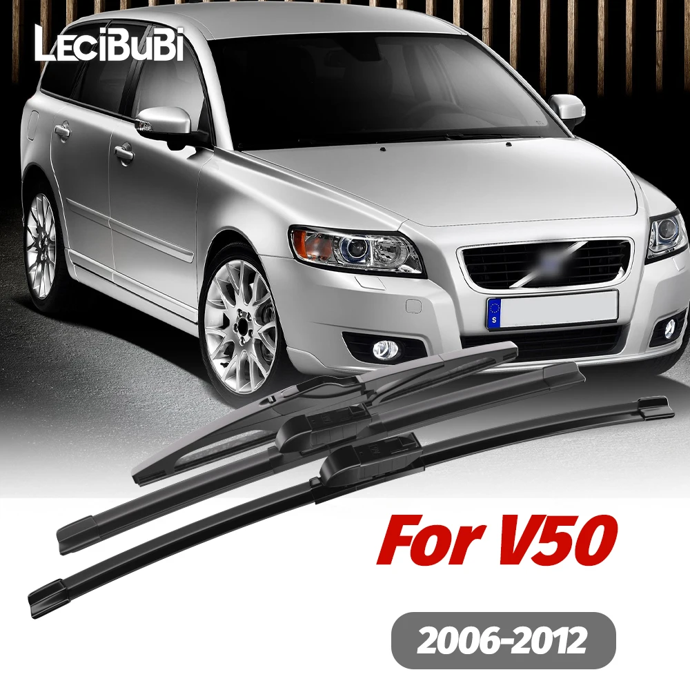 

1set Front & Rear Windshield Wiper Blades Windscreen Wipers For Volvo V50 2006-2012 2007 2008 2009 2010 2011 Accessories