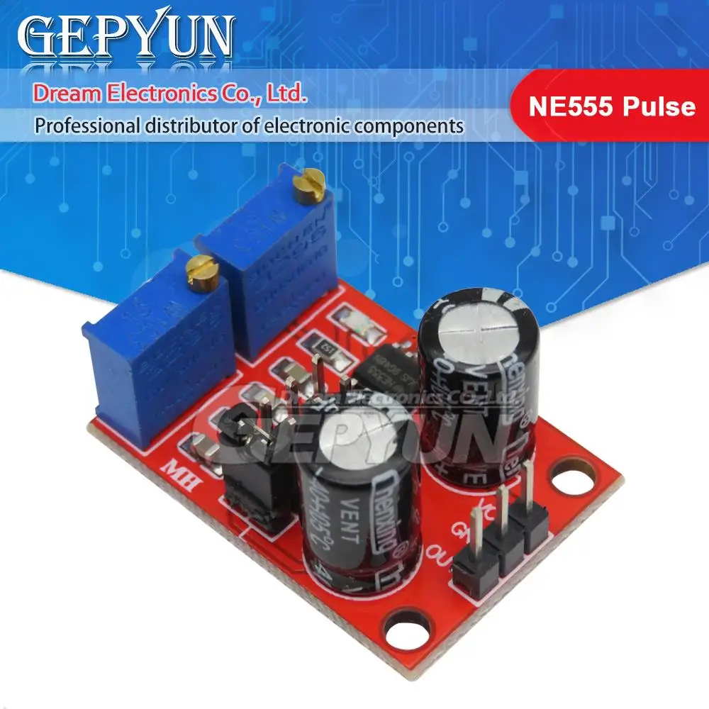 NE555 Impulsfrequenz Duty Cycle einstellbares Modul Rechteckwellen-Signalgenerator Schrittmotortreiber