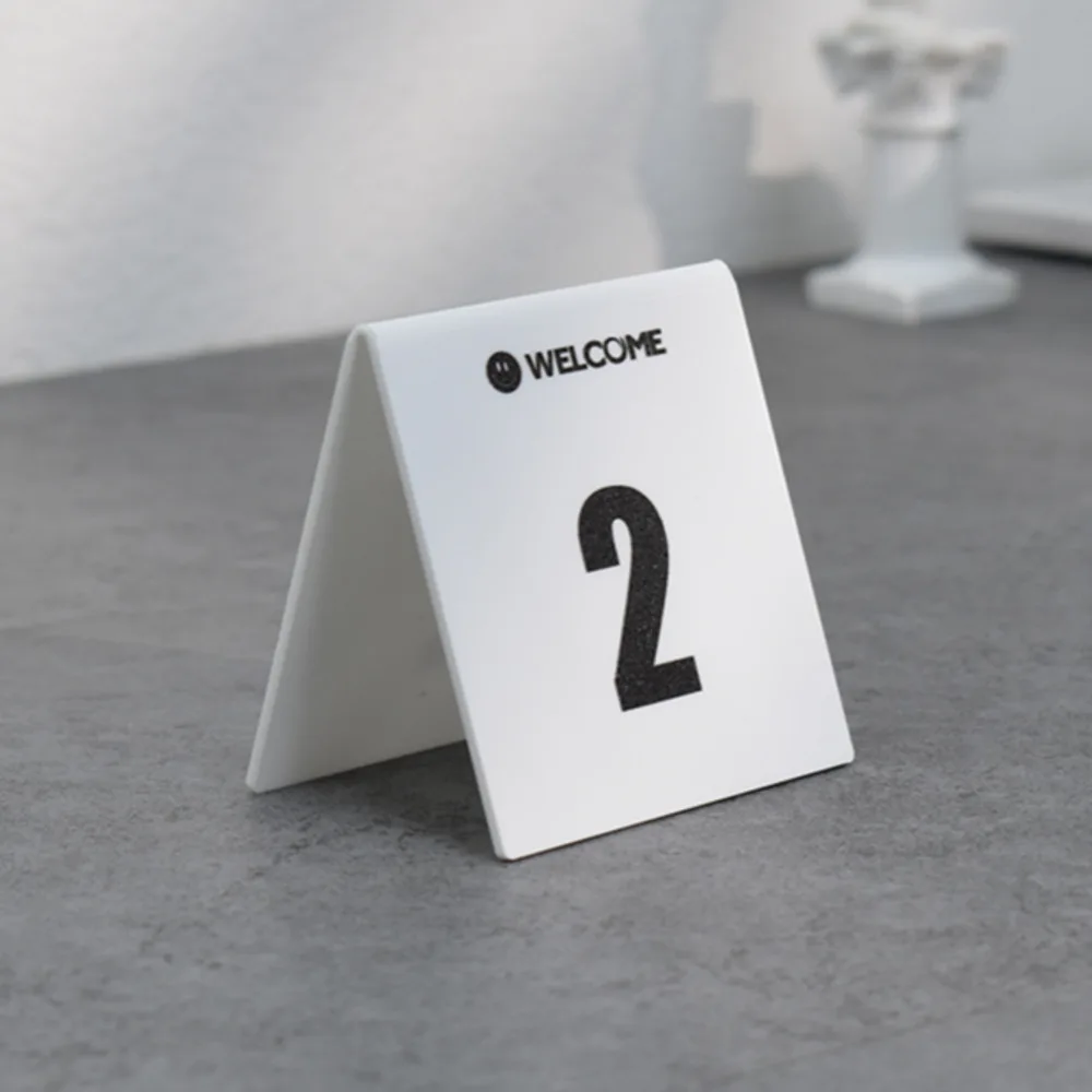 

Wedding Place Holder Desk Top Acrylic Number Figure Card Digital Seat Table Decoration For Birthday