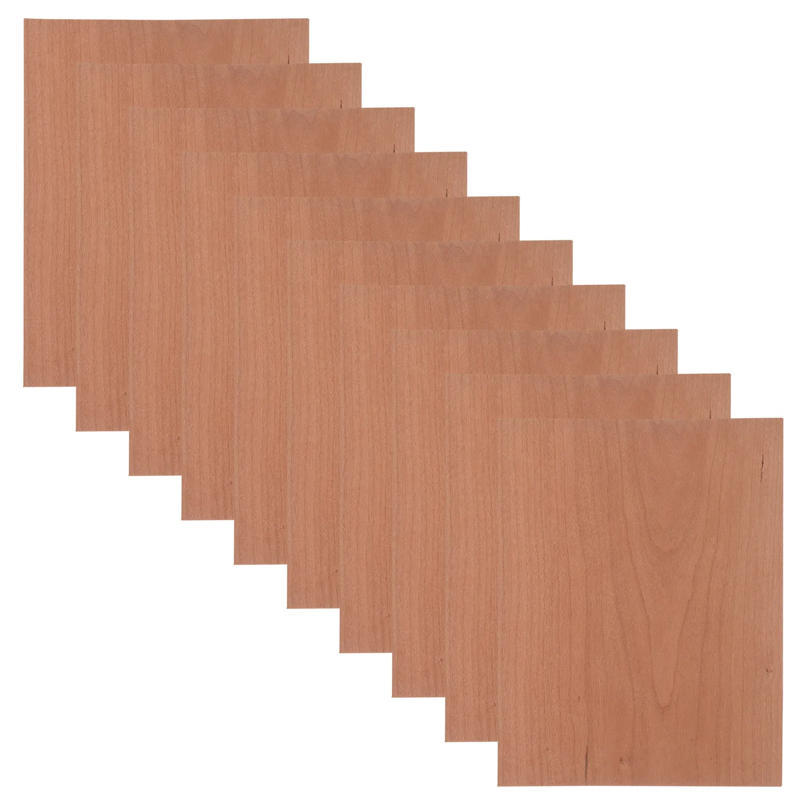10Pcs Cherry Wood Engraving Boards Natural Smooth Surface Unfinished for DIY Crafts Pyrography Burning Painting