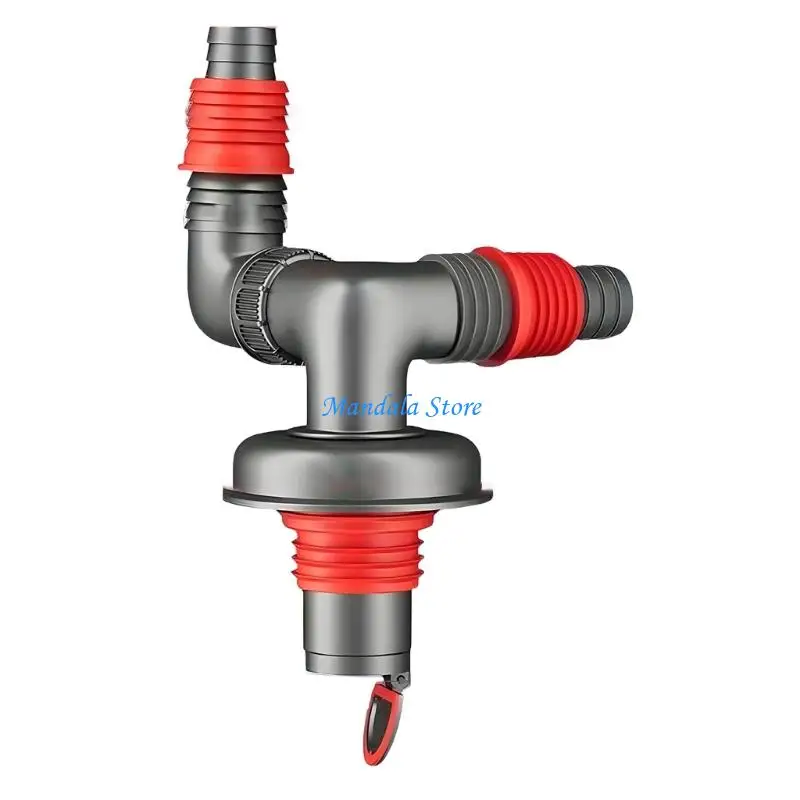 U2JC Quickly Connects Split Flows Drain Adapter Corrosions Resistant Hose Divider