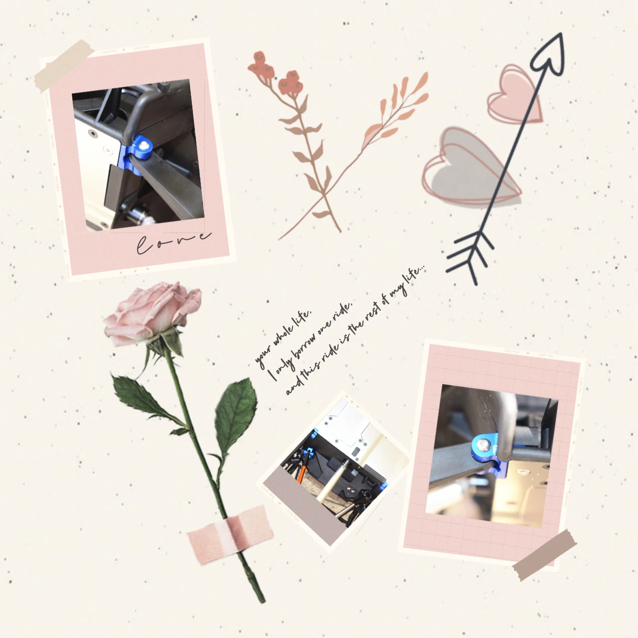 GPM Aluminum Rear Lower Axle Mount Set Suspension Links for LOSI 1/10 Baja Rey Rear Lower Axle Mount Set Suspension Links