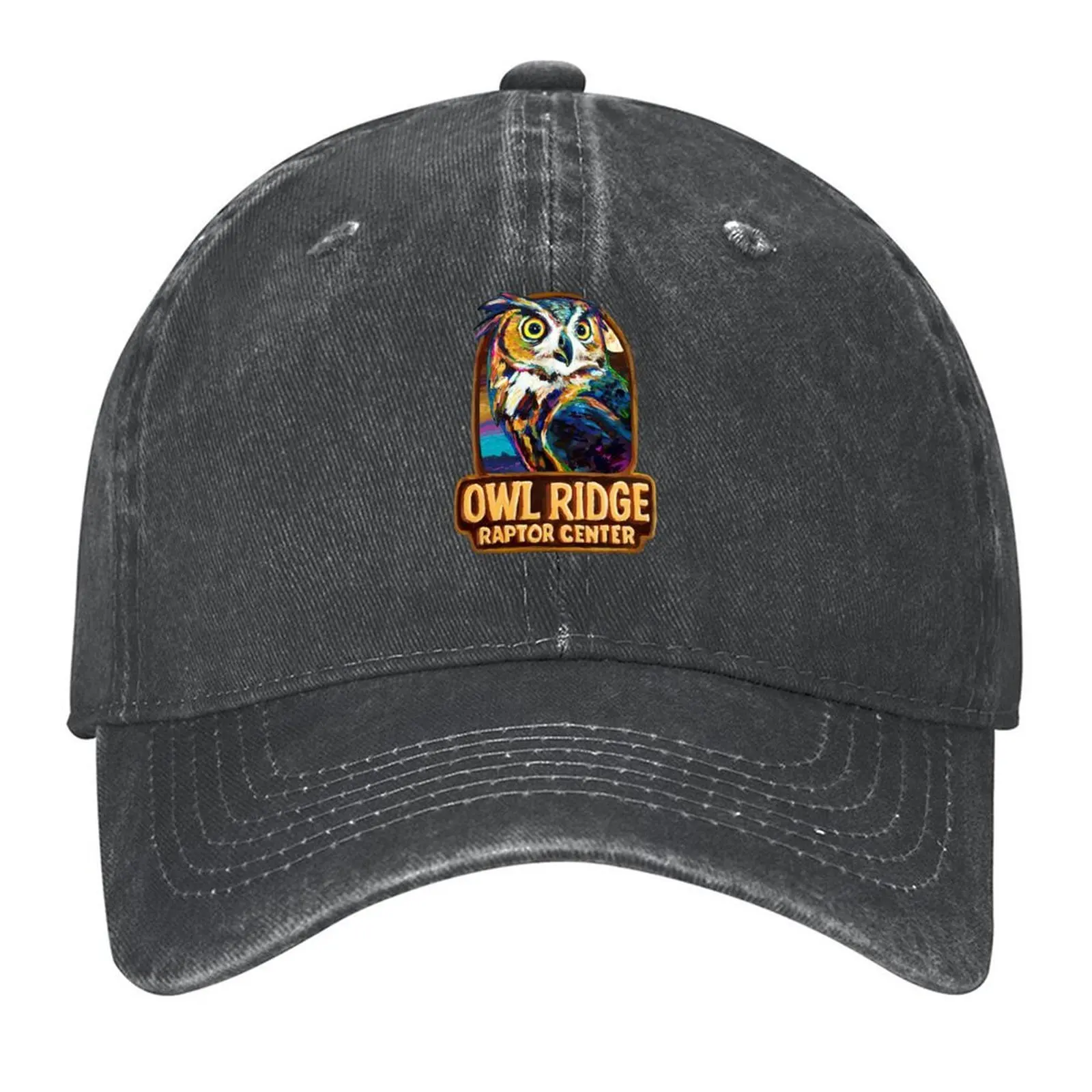 

Owl Ridge Raptor Center Great Horned Owl Baseball Cap Mountaineering Fishing cap sun caps Girl Men's
