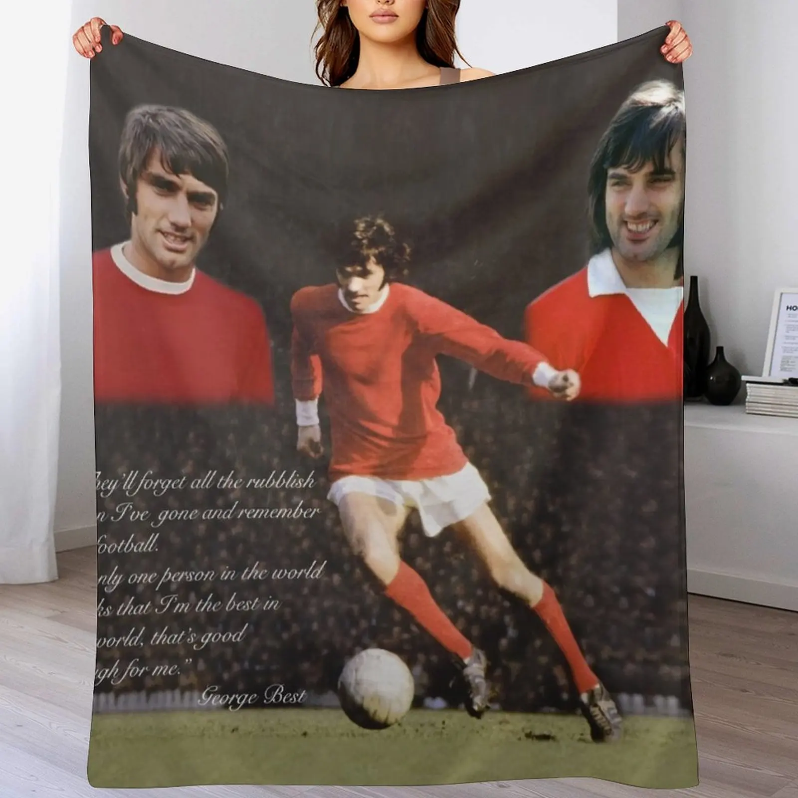 

GEORGE BEST - GENIUS Throw Blanket Fade Resistant Durable Throw Blanket