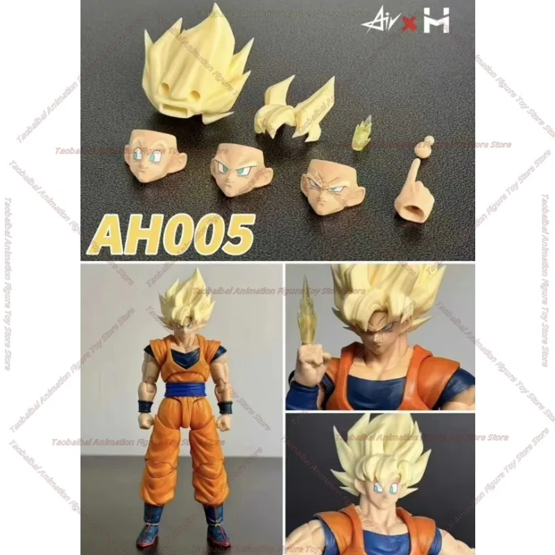 

Original Air HM AH005 Dragon Ball SHF Full Power Son Goku Headsculpts Accessories Kit Anime Action Figures Toys