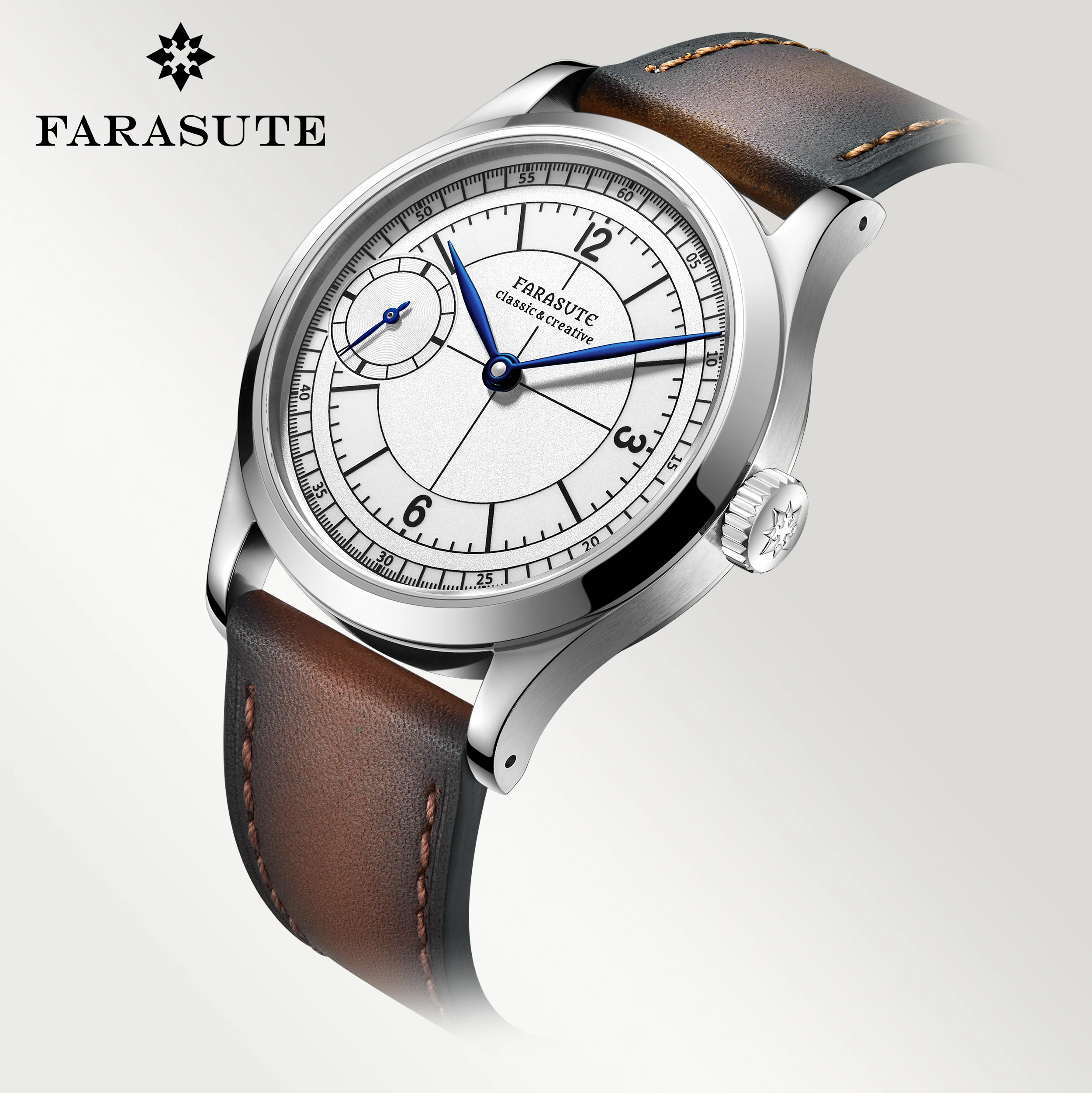 FARASUTE New 40mm  Manual Mechanical Watch ETA6497 Movement Luxury  Business  Men's Watch  3ATM Waterproof Sapphire Men's  Watch