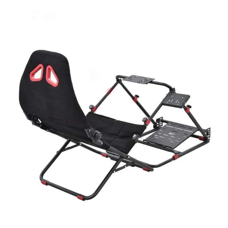 GY070 station custom foldable driving simulation car racing game cockpit with steering wheel bracket