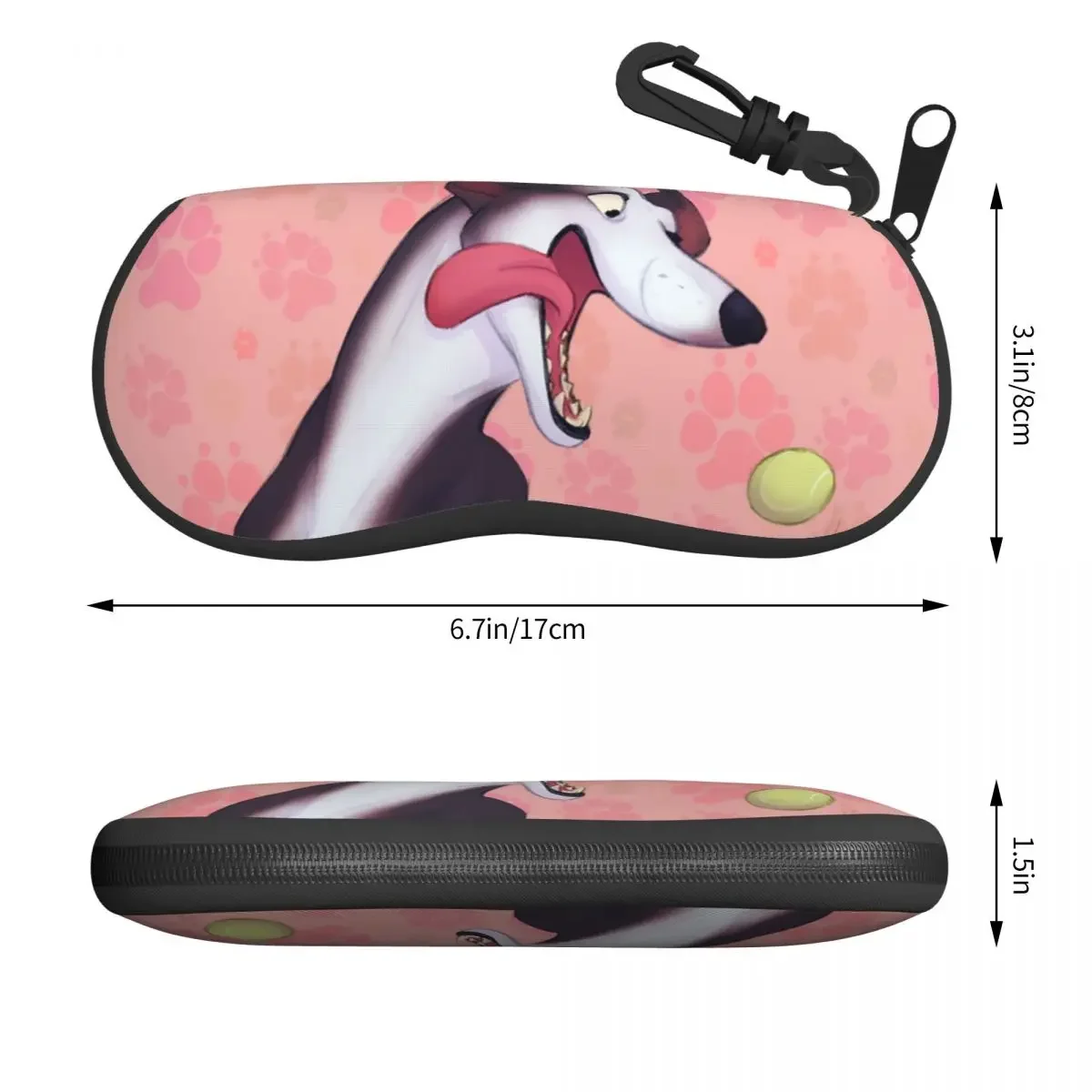 Custom Greyhound Glasses Case Cool Whippet Sihthound Dog Shell Eyeglasses Case Sunglasses Box