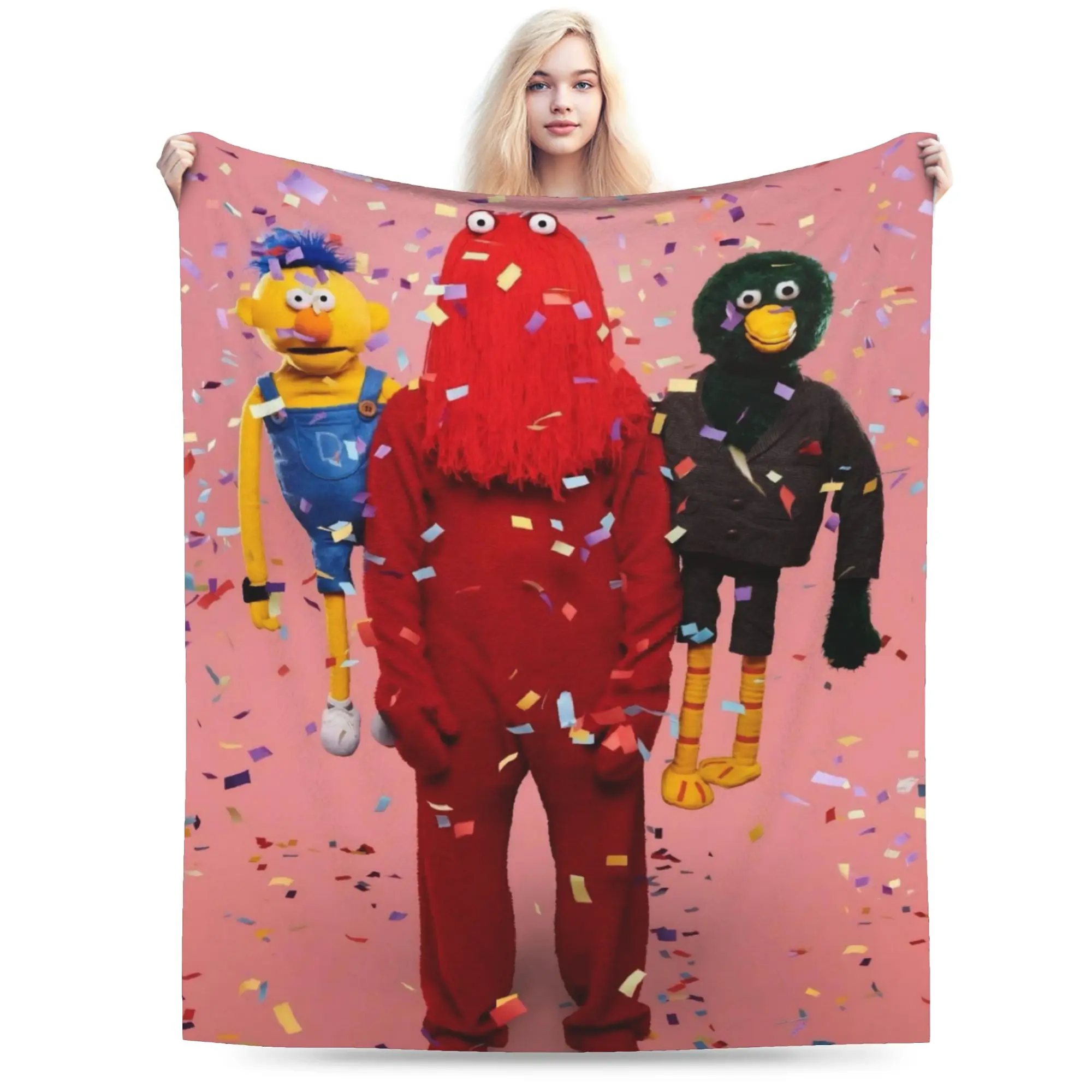 Don't Hug Me I'm Scared Merch Blankets Ultra-Soft Flannel  Throw Blankets Cozy Quilt