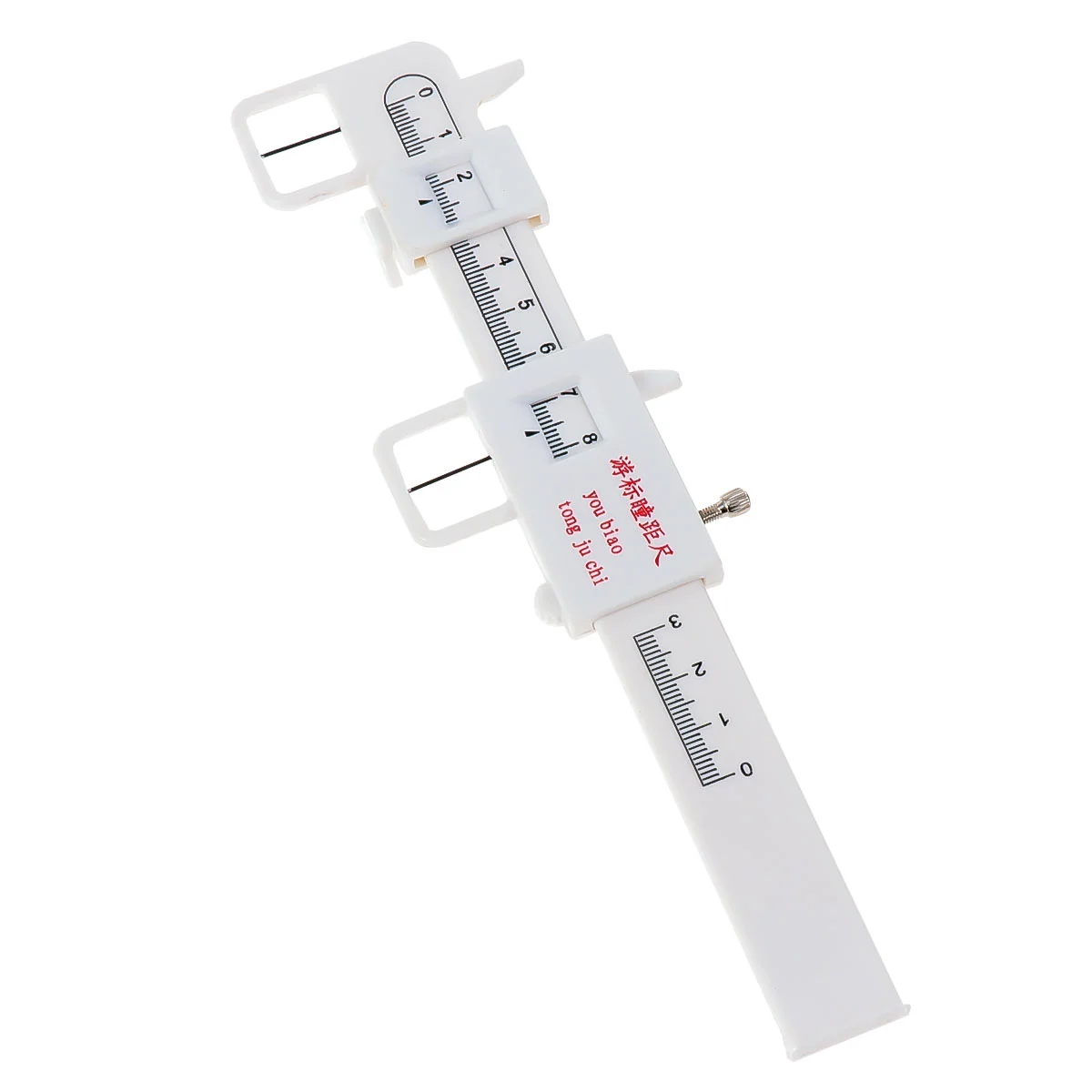 1Pc  Plastic Optical PD Ruler Pupil Distance Meter Eye Ophthalmic Tool Ruler Glasses Accessories (White)